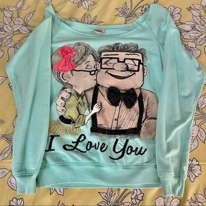 “UP” couple sweater